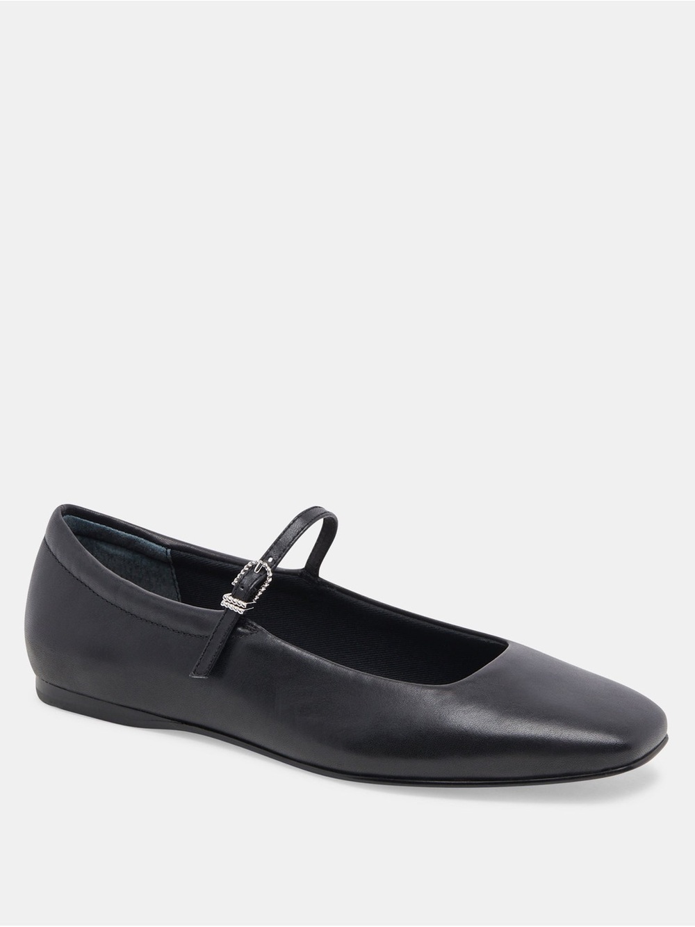 Dolce Vita Reyes Wide Ballet Flats in Black Leather | MODERATELY USED - Picture 2 of 13